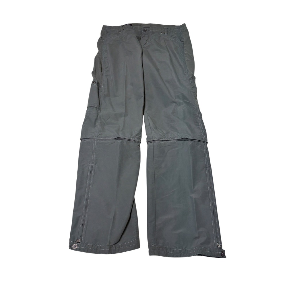Kuhl Mountain Culture Gray Convertible Hiking Pants Womens Size 12 34X32 Regular